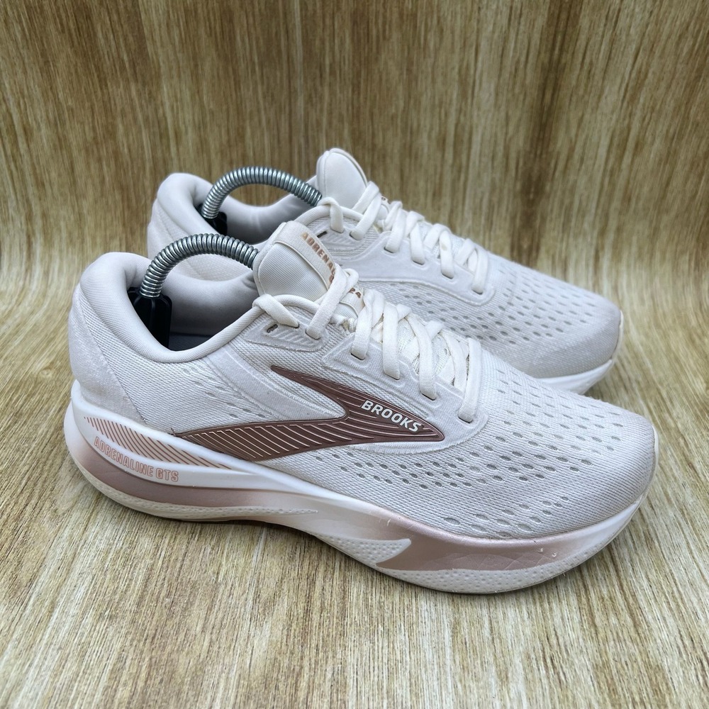 Brooks Adrenaline GTS 24 Running Shoes Women's 6.5 Coconut Rose Gold 1204261B181